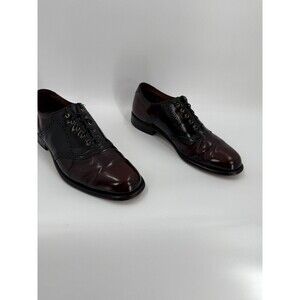 Keith Highlanders Burgundy & Black Oxford Loafers USA MADE Size 11 D Excellent C